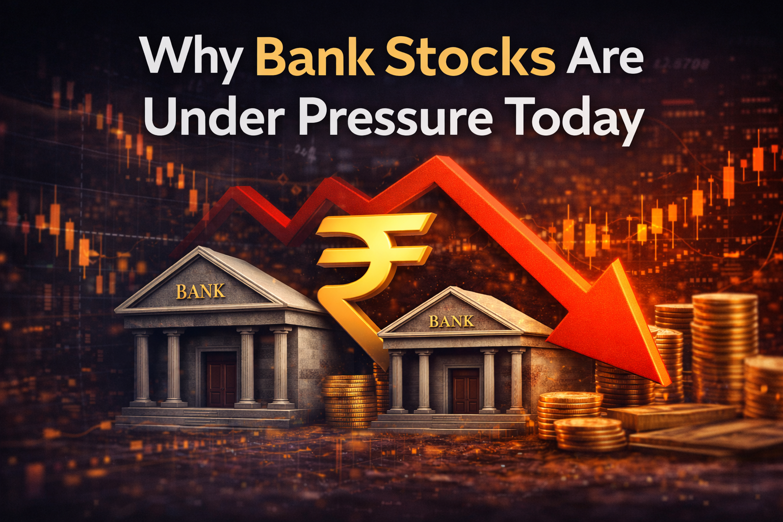 Bank stocks falling today amid global market weakness and RBI rate concerns