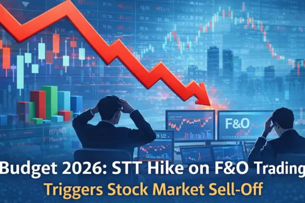 STT hike on F&O trading in Budget 2026 triggering stock market sell-off