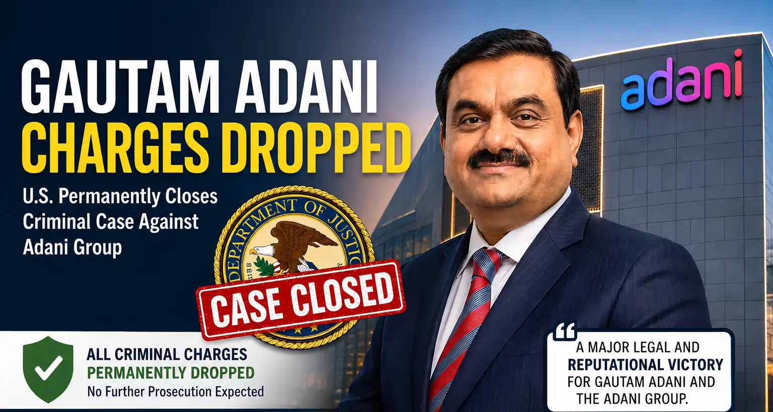 gautam adani charges dropped permanently by us authorities