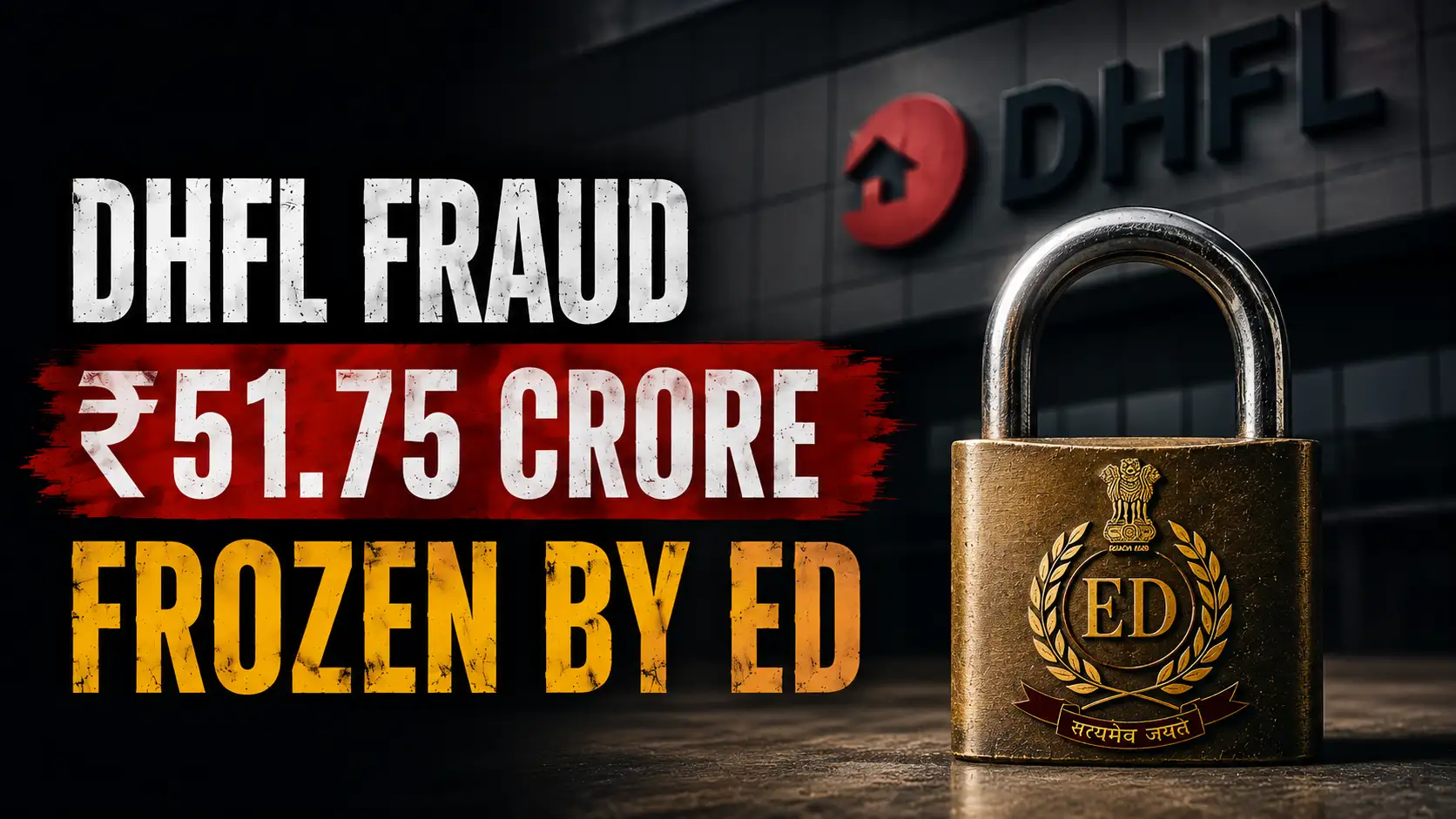 ED freezes Rs 51.75 crore in DHFL money laundering case