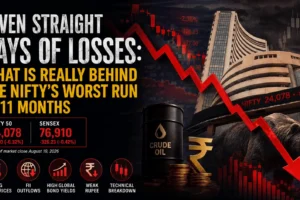 Nifty 50 seven consecutive sessions decline August 2026